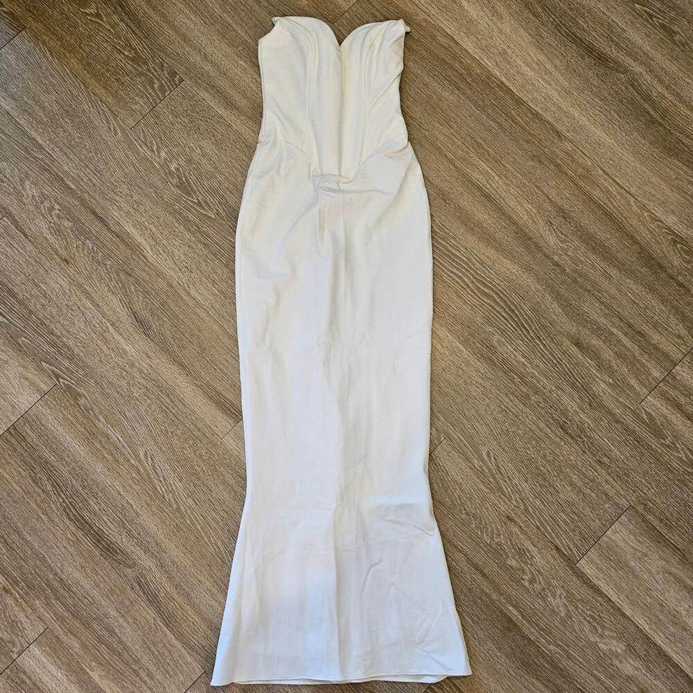 House of CB 'Tamara' Ivory Strapless Corset Dress